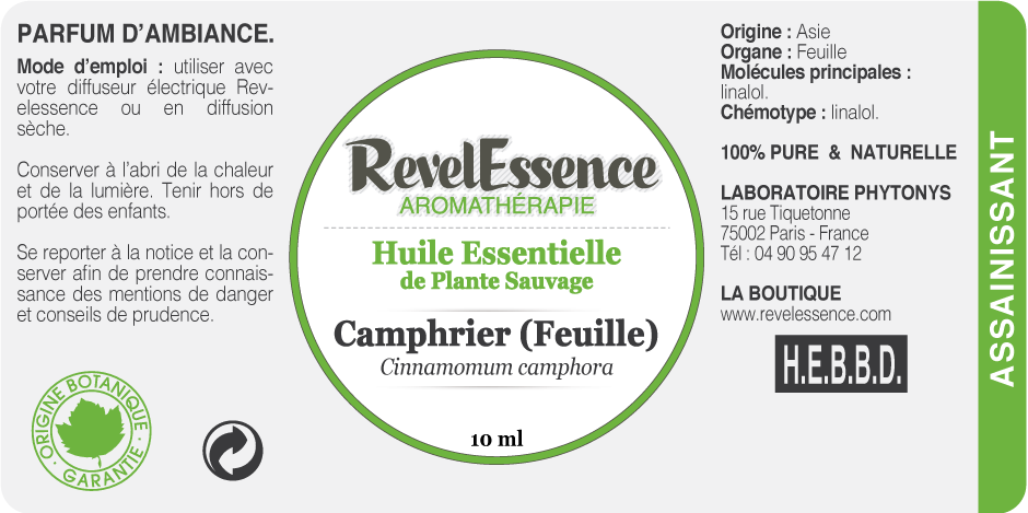 etiquette-Camphrier-Feuille-10ml